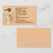 美しいヴィンテージのビクトリア時代の人は~の名刺を作ります 名刺 (正面/裏面)