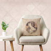 美しいヴィンテージのフェイク真珠とレース女 クッション