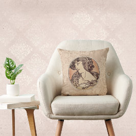 美しいヴィンテージのフェイク真珠とレース女 クッション