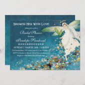 美しいヴィンテージのブライダルシャワー招待状 招待状 (正面/裏面)