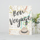 美しいヴィンテージのボン ヴォワイヤージュ マップページ (スタンド正面)