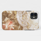 美しいヴィンテージのレース及び真珠のiPhone 5 5S Case-Mate iPhoneケース (裏面(横))