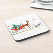 美しいヴィンテージの世紀半ばのモダンなトナカイ コースター (左側)