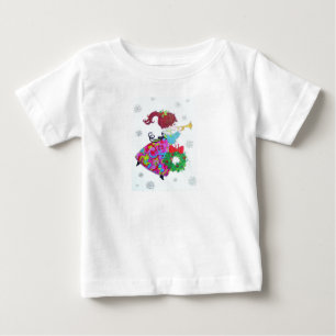 美しいヴィンテージの世紀半ばのモダンなレトロの天使 ベビーTシャツ