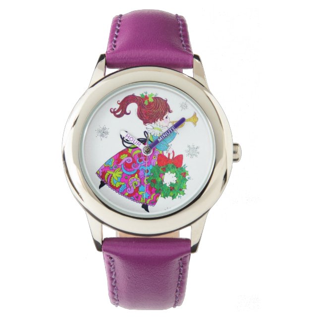 美しいヴィンテージの世紀半ばのモダンなレトロの天使 腕時計 (正面)