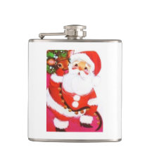 美しいヴィンテージの世紀半ばモダンなサンタ及びトナカイ