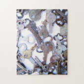 美しいヴィンテージの古いスケルトンキーコレクション ジグソーパズル (縦)