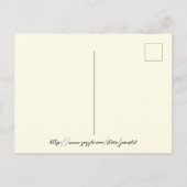 美しいヴィンテージの天使の感謝 ポストカード (裏面)