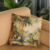 美しいヴィンテージの絵画植物性ツルのヤシ クッション