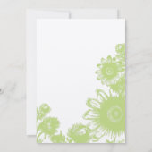 美しいヴィンテージの花のウェディング招待状 招待状 (裏面)