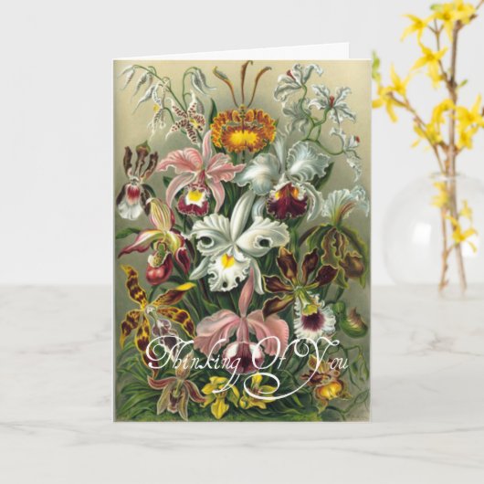 美しいヴィンテージの花のデザインの挨拶状 カード (黄色い花)