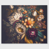 美しいヴィンテージの花のブーケ ラッピングペーパー (フラット)