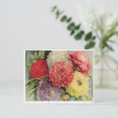 美しいヴィンテージの花(1894) ポストカード (スタンド正面)