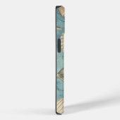 美しいヴィンテージの貝殻が青 Case-Mate iPhoneケース (裏面 / 右)