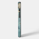 美しいヴィンテージの貝殻が青 Case-Mate iPhoneケース (裏面 / 左)