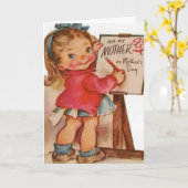 美しいヴィンテージのMarjorieのたる製造人の母の日 カード (黄色い花)