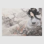 美しいヴィンテージアジアンインスパイアア 薄葉紙 (正面)