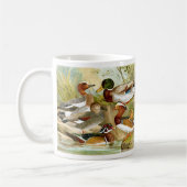 美しいヴィンテージアヒル コーヒーマグカップ (左)