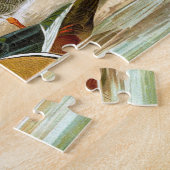 美しいヴィンテージアヒル ジグソーパズル (側面)