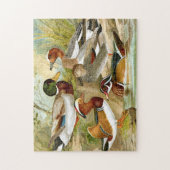 美しいヴィンテージアヒル ジグソーパズル (縦)