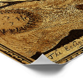 美しいヴィンテージアンティーク世界地図 ポスター (角)