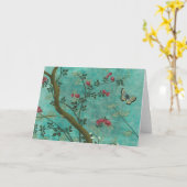 美しいヴィンテージアンティーク カード (黄色い花)