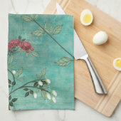 美しいヴィンテージアンティーク キッチンタオル (四つ折り)