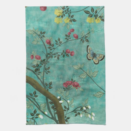 美しいヴィンテージアンティーク キッチンタオル (縦)