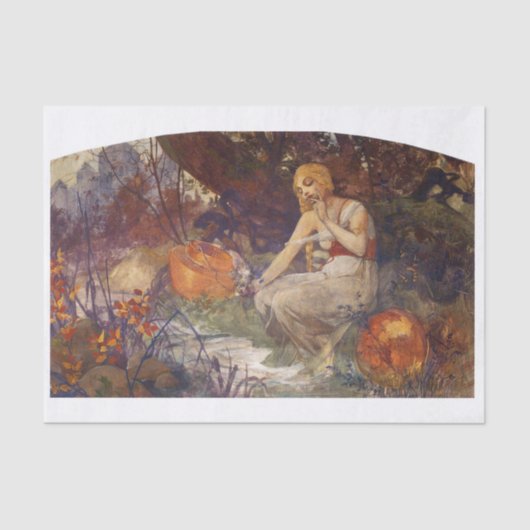 美しいヴィンテージアートデコパージ 薄葉紙 (正面)