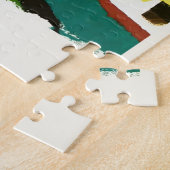 美しいヴィンテージイタリアン旅行ポスター ジグソーパズル (側面)