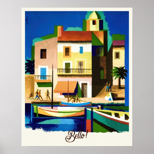 美しいヴィンテージイタリアン旅行 ポスター (正面)