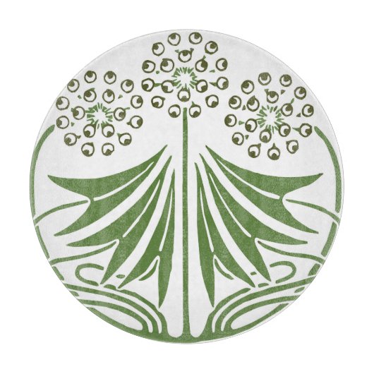 美しいヴィンテージイラストレーション カッティングボード (正面)