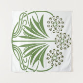 美しいヴィンテージイラストレーション タペストリー (正面(横))