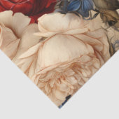 美しいヴィンテージインスパイアバラの分離 薄葉紙 (詳細)