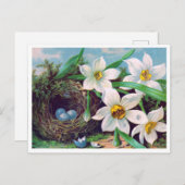 美しいヴィンテージイースターポストカード ポストカード (正面/裏面)