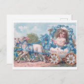 美しいヴィンテージイースター ポストカード (正面/裏面)