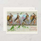 美しいヴィンテージイースター ポストカード (正面/裏面)