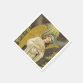 美しいヴィンテージエンジェル紙ナプキン スタンダードカクテルナプキン (角)