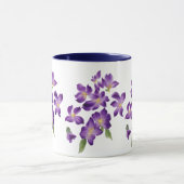 美しいヴィンテージカラフルヴィオレットマグ マグカップ (中央)