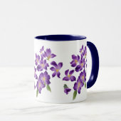 美しいヴィンテージカラフルヴィオレットマグ マグカップ (正面右)