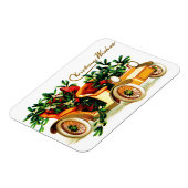 美しいヴィンテージカークリスマスグリーティング マグネット (左側)