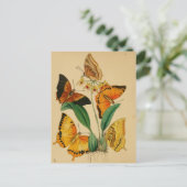 美しいヴィンテージガーデンチョウ ポストカード (スタンド正面)