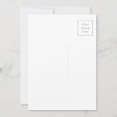 美しいヴィンテージガーデン蝶カード (裏面)