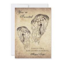 美しいヴィンテージクラゲビーチベビーシャワー