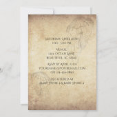 美しいヴィンテージクラゲビーチベビーシャワー 招待状 (裏面)