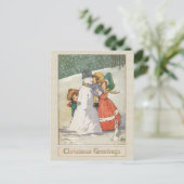 美しいヴィンテージクリスマスカード シーズンポストカード (スタンド正面)