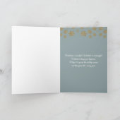 美しいヴィンテージクリスマスキャンドルオーナメント カード (内部)