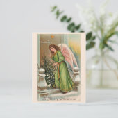 美しいヴィンテージクリスマスクラシックカード シーズンポストカード (スタンド正面)