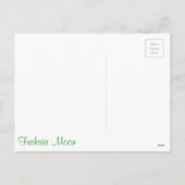 美しいヴィンテージクリスマストインデナー&ガール シーズンポストカード (裏面)