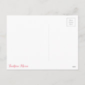 美しいヴィンテージクリスマストインデナー シーズンポストカード (裏面)